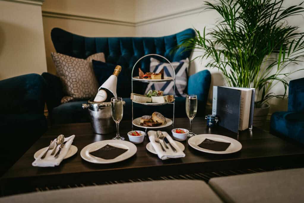 afternoon tea at our terrace lounge overlooking llandundo bay